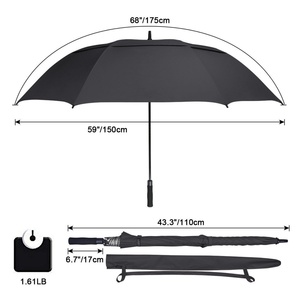 Zomake Extra Large 130cm Golf Umbrella 51/54/62/68 Inch Huge Storm Umbrella Rain Printed Golf Umbrellas Large Open Diameter - Product Image 6