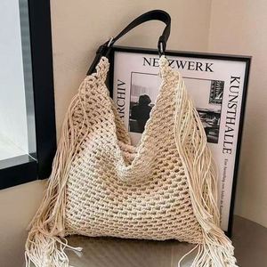 New Arrival Korean Style <b>Large</b> Triangle Hollow Straw Woven <b>Bag</b> Women Open Cotton Woven <b>Bag</b> for Seaside Holidays <b>Beach</b> - Product Image 1