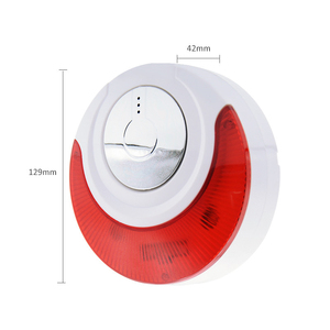 Sirène d'alarme intérieure sans fil unidirectionnelle 433MHz 868MHz 100dB haut décibel avec prise d'alimentation UE et batterie de secours pour l'alarme de mise au point - Product Image 2