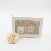 Le diffuseur Reed Sola de haute qualité colle la fleur en bois avec la mèche de coton pour l'usage domestique décoratif