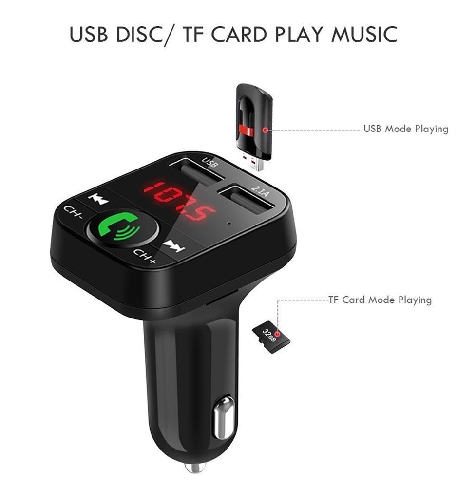 Ali Dernière Offre Spéciale Sans Fil MP3 Lecteur Bluetooth Mains Libres kit Voiture Émetteur FM Double 2.4A chargeur de voiture