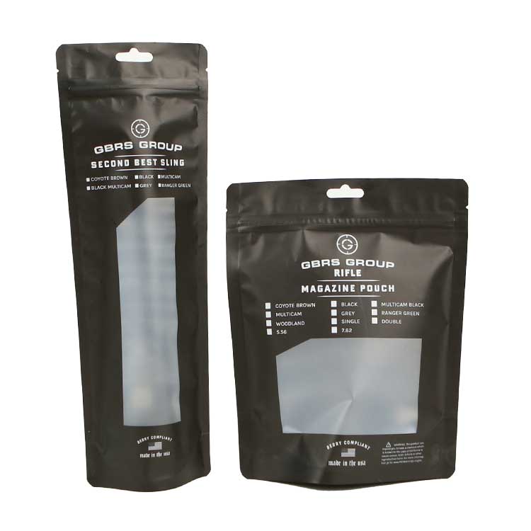 doypack bag stand black