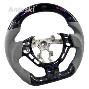 Interior mobil untuk Nissan R35 GTR 370Z Z34 <span class=keywords><strong>350Z</strong></span> Patrol Armada disesuaikan Suede tempa roda kemudi serat karbon dengan LED pintar - Product Image 1