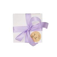 Boîte cadeau de bougie de luxe recyclable écologique personnalisée avec ruban de couvercle Boîte d'emballage en papier kraft pour cadeau de fête de mariage