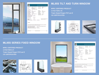 Ventanas Abatibles y Giratorias de Aluminio Blanco Premium, con Rotura de Puente Térmico NFRC y Triple Acristalamiento, para Viviendas