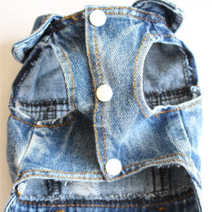 New Kangdarpet Modern Fashion Dog Ripped Jeans Denim Vest Coat with Print Pattern Four Seasons <b>Clothes</b> - Product Image 5