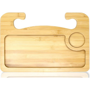 2 in 1 Car Steering Wheel Desk Car <strong>Lap</strong> Table Bamboo Car <strong>Food</strong> <strong>Tray</strong> for Convenient Working and Eating - Product Image 1