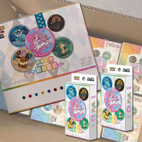 YQ Original 2026 Permainan Papan Baru Tiba ed SV17.5 CSV9.5C Terastal Festival Eeveelution Badge Set Segel Pabrik Anime