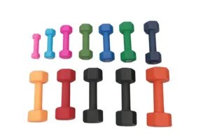 Gym Home Strength Training Equipment Practice Arm Muscle Dip Plastic Dumbbell Adjustable Solid Cast Iron Dumbbell