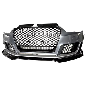 Parachoques Delantero Estilo RS3 con Rejilla de Panal y Labio Delantero para <span class=keywords><strong>Audi</strong></span> <span class=keywords><strong>A3</strong></span> S3 2013-2016 8V, Kit de Conversión Facelift, Venta al por Mayor de Fábrica - Product Image 3