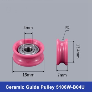 Roues de guidage entièrement céramiques 16*6mm pour le tréfilage, personnalisables OEM, certifiées ISO9001, garantie 1 an - Product Image 2