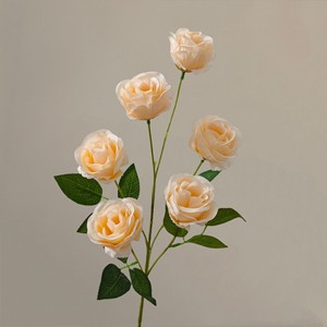 Fleurs artificielles de la série Champagne pour mariage : roses, phalaenopsis, hortensias, lys – Vente en gros de fleurs artificielles couleur champagne - Product Image 2