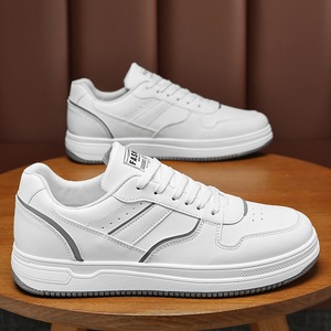 Zapatos Blancos Transpirables 2026, Zapatos Deportivos de Suela Gruesa Modernos y Versátiles para <span class=keywords><strong>Hombre</strong></span>, Zapatos Casuales de Skate - Product Image 3