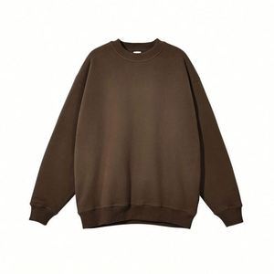 H5557 Clothing Manufacturer Wholesale Custom 360 Gsm Cotton <b>Blends</b> Fleece Lined Crewneck Sweatshirts Men's Sweatshirts - Product Image 2
