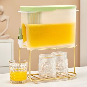 Drink Dispenser for Fridge Beverage Liquid Drink Container Lemonade Stand Juice Jug Cold <b>Water</b> Pitcher with Spigot for Party - Product Image 5