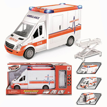 Оптовая продажа пластиковых игрушечных машин скорой помощи, детские игрушки для ролевых игр и дошкольников