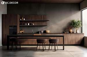 Isla <span class=keywords><strong>de</strong></span> Cocina Modular Moderna DC DECOR con Acabado Lacado, Construcción <span class=keywords><strong>de</strong></span> Madera Contrachapada, Tablero <span class=keywords><strong>de</strong></span> Melamina, Fregadero Integrado para Apartamento - Product Image 3