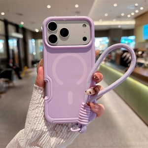 เคสโทรศัพท์มือถือแบบสายรัดแม่เหล็ก 2 in 1 สำหรับ iPhone 17 Air 16 15 Pro Max  วัสดุ TPU  พร้อมวงแหวนกันกระแทก  ดีไซน์ทันสมัย  พร้อมสายคล้อง - Product Image 6