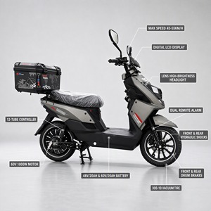 MTBGO OEM/ODM Scooter Eléctrico Todoterreno de Alta Resistencia, Motocicleta con Motor sin Escobillas de 60V1000W y Doble Suspensión para Distribuidores y Propietarios de Marcas - Product Image 1