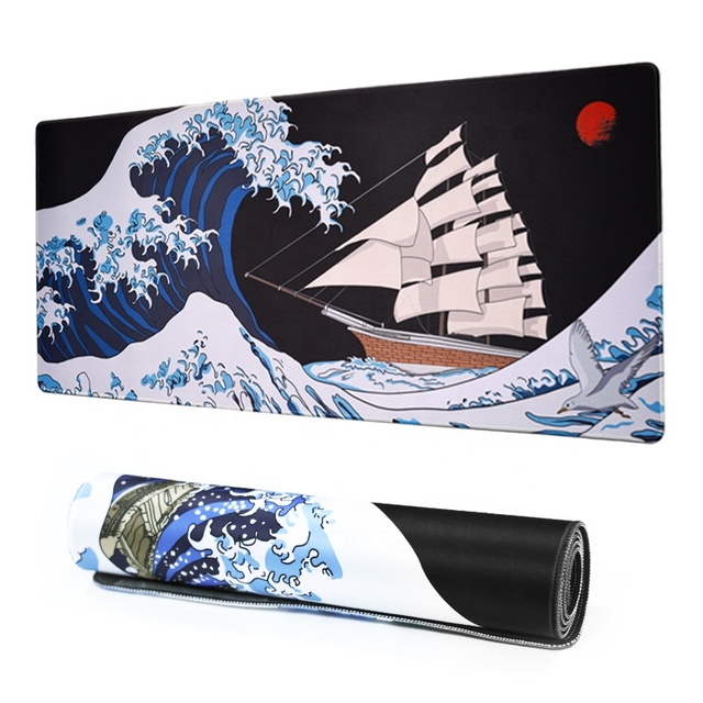 Gaming Mouse Pad PC Gamer Ice Element Inch Mousepad 35.43 X 15.75 Rubber Mouse Pad Material Glo-Mp-Elem-Ice for Home Office