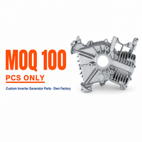 Pièces moulées sous pression personnalisées, faible MOQ 100 pièces, usine propre, boîtier de carter de générateur onduleur, envoyez votre dessin, H175i H122i, prototype OEM
