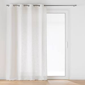 CLORIS LINE - Cortina de tela con efecto lino y ojales 140X280CM NATURAL - Product Image 1