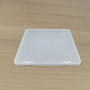 Transparent Plastic A4 Document Storage Box Rectangle 33.5x34x3cm Covered Office Stationery Organizer - Product Image 1