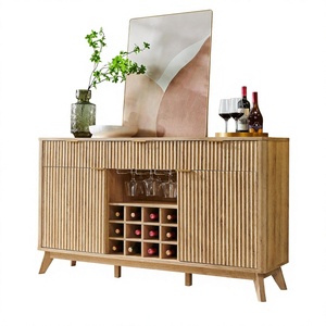 <span class=keywords><strong>Credenza</strong></span> moderna in legno di quercia <span class=keywords><strong>bianca</strong></span> scanalata da 60 pollici con ripiani regolabili, disponibile in magazzino negli USA (Houston) - Product Image 1