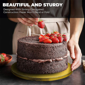 Plateau à gâteau en carton ondulé personnalisé de 6 à 20 pouces pour la pâtisserie - Product Image 4