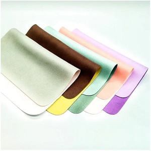Chiffonnette réutilisable en microfibre suédée bicolore à motif dessin animé pour lunettes - Product Image 2