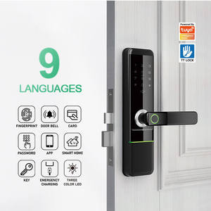 Nhà thông minh an ninh nhôm cửa chốt cửa với ngay lập tức vân tay & bàn phím truy cập auto-khóa Bộ nhớ lưu trữ thẻ cho tâm trí Hòa Bình - Product Image 3