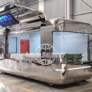 Camión de Comida Móvil Vintage de Acero Inoxidable, Estilo Panadería Australiana, Mini Camión de Comida para Asados, Remolque de Comida Móvil para Venta de Aperitivos, Helados y Comida Rápida - Product Image 1