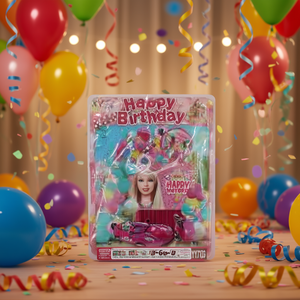 ชุดตกแต่งงานวันเกิด อุปกรณ์ประกอบฉากพลาสติก สำหรับเด็กอายุ 5-7 ปี ประกอบง่าย พิมพ์ลายดิจิตอล 3 สี - Product Image 2