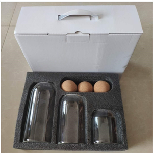 手作り3個食品グレードガラス保存瓶セットキッチンスパイス用ギフトボックス付き - Product Image 1