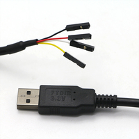 Cable convertidor serie USB a TTL 232R FTDI 3,3 V 5V, Chip FTDI a USB a 5V TTL UART, Cable serie