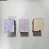 Boîte cadeau en papier élégante à couvercle rabattable carré, tendance et colorée, pour flacon de parfum, emballage de luxe pour cosmétiques, emballage de fête