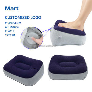 <span class=keywords><strong>Repose</strong></span>-pieds <span class=keywords><strong>gonflable</strong></span> pressurisé portatif pour les longs voyages Coussin de <span class=keywords><strong>pied</strong></span> pliable à couche unique floqué en PVC épaissi écologique - Product Image 3