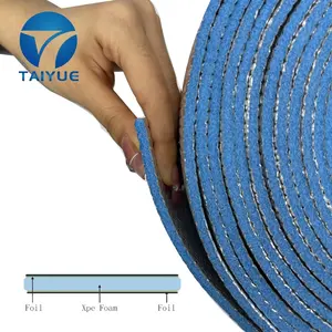 Blue Woven Fabric Aluminum Foil Insulation XPE Foam Core House