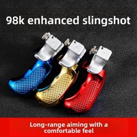 Slingshot de chasse puissant en résine, haute précision, pour la compétition en plein air, pliable, avec bande élastique et équipement laser
