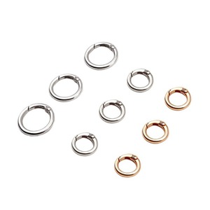 Anneaux à boucle à ressort personnalisés en alliage de zinc argenté et doré pour sacs DIY, porte-clés, accessoires de randonnée en plein air - Product Image 3
