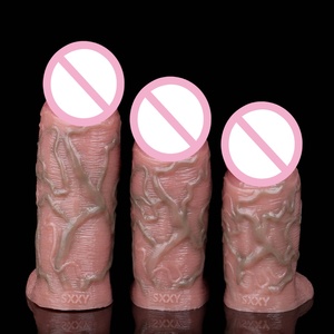 Funda para Pene Abierta SXXY, Dildo Realista Hueco para Agrandamiento del Pene y Retraso de la Eyaculación, Funda de Silicona para Pene - Product Image 6