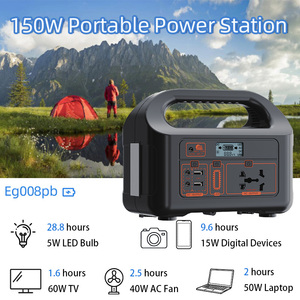 Estación de Energía Portátil al por Mayor de 100W 150W 200W, Generador Solar de Almacenamiento de Energía para el Hogar 110V 220V para Exteriores con LED - Product Image 2