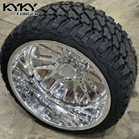Jantes en alliage forgé polies à rebord profond pour camions Ford F150 F250 F350 Silverado 1500 2500 3500 Ram 6x139.7 8x180 8x165.1