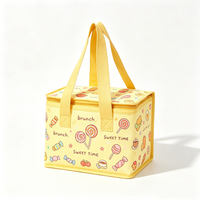 Sac isotherme personnalisé avec logo, tendance, recyclable, durable, portable, pour le déjeuner, sac de sport thermique souple, imperméable, avec grande poignée et poche en filet