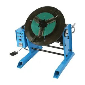 HD-100 Circle Pipe Workpiece 100kg Welding Positioner Turntable Equipment Welding Rotator Rotary Welding Table with WP300 Chuck