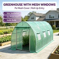 Serre de jardin extérieure robuste, structure de support en métal antirouille, couverture résistante au vent pour l'horticulture domestique toute saison