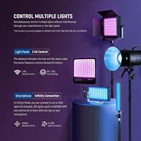 NEEWER Lot de 2 éclairages vidéo LED RGB1200 avec contrôle APP/2.4G, kit d'éclairage vidéo photographique 60W