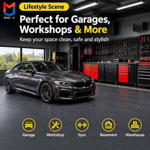 Dalles <span class=keywords><strong>de</strong></span> <span class=keywords><strong>sol</strong></span> en PVC emboîtables <span class=keywords><strong>pour</strong></span> atelier et garage, 100% PVC vierge <span class=keywords><strong>souple</strong></span>, résistantes à l'usure et antidérapantes, revêtement <span class=keywords><strong>de</strong></span> <span class=keywords><strong>sol</strong></span> durable - Product Image 2