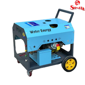 Nouvelle nettoyeuse <span class=keywords><strong>haute</strong></span> <span class=keywords><strong>pression</strong></span> à eau froide 10 kW 13 CV, 250 bars, 16 L/min, alimentée par moteur essence 190 à démarrage électrique, pour le nettoyage des surfaces extérieures - Product Image 3