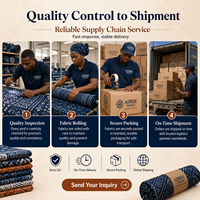 Tissu imprimé personnalisé à motif Adire Indigo, très demandé, fabricant OEM ODM, jupes, chemises, textiles de maison, faible MOQ
